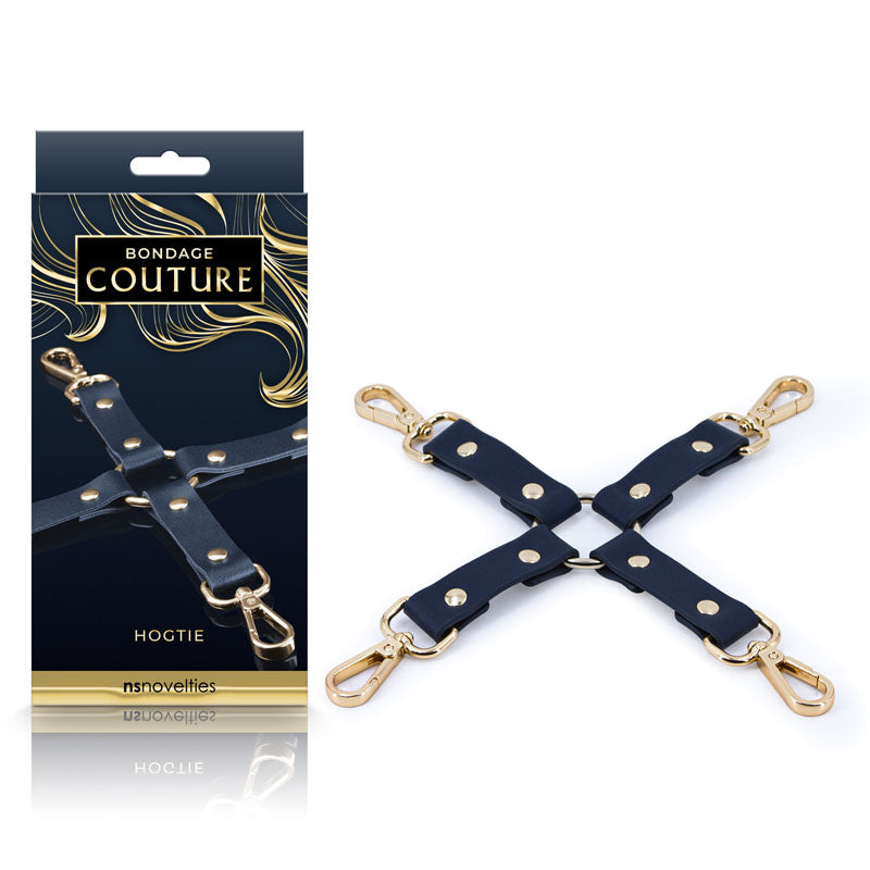 Bondage Couture Hog Tie - Blue - Blue Hog Tie Restraint (No Cuffs Included) - Naughty by Nature Adult Store