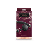Bondage Couture Ball Gag  - Black Mouth Restraint - Naughty by Nature Adult Store