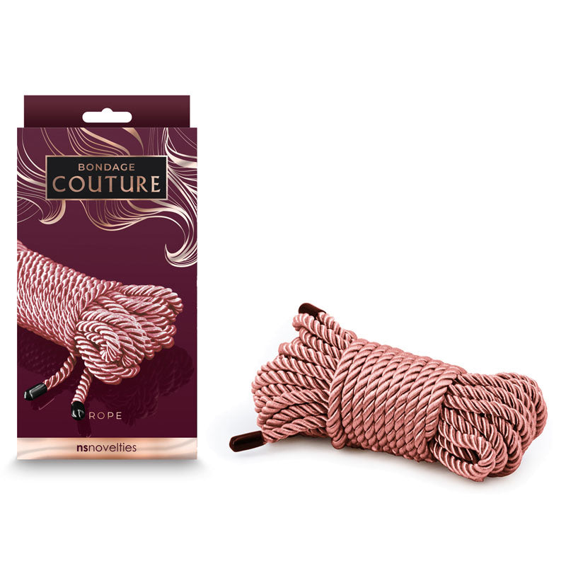 Bondage Couture Rope - Rose Gold - Rose Gold Bondage Rope - 7.6 metre - Naughty by Nature Adult Store