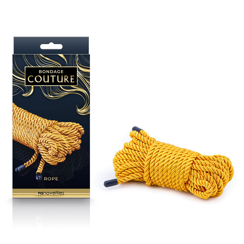 Bondage Couture Rope - Gold - Gold Bondage Rope - 7.6 metres - Naughty by Nature Adult Store