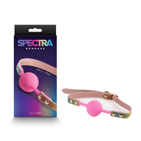 Spectra Bondage Ballgag - Rainbow - Naughty by Nature Adult Store