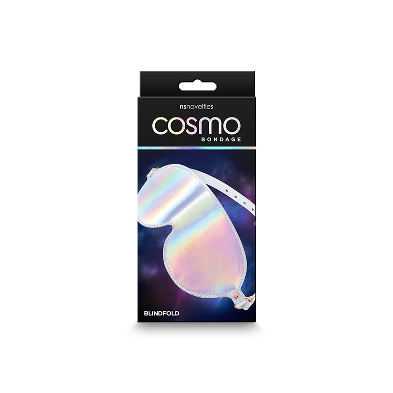 Cosmo Bondage Blindfold - Rainbow - Metallic Rainbow Eye Restraint - Naughty by Nature Adult Store