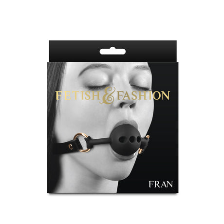 Fetish & Fashion - Fran - Black Breathable Mouth Restraint - Naughty by Nature Adult Store