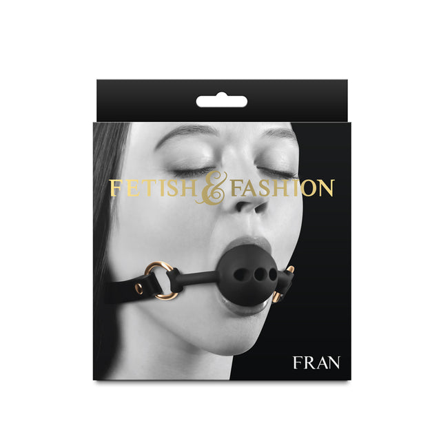 Fetish & Fashion - Fran - Black Breathable Mouth Restraint - Naughty by Nature Adult Store