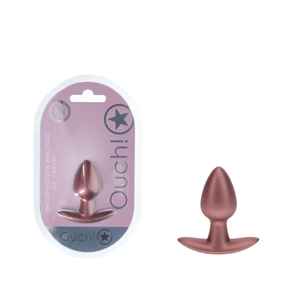 OUCH! Anal Plug - Rose Gold Small Butt Plug - Naughty by Nature Adult Store