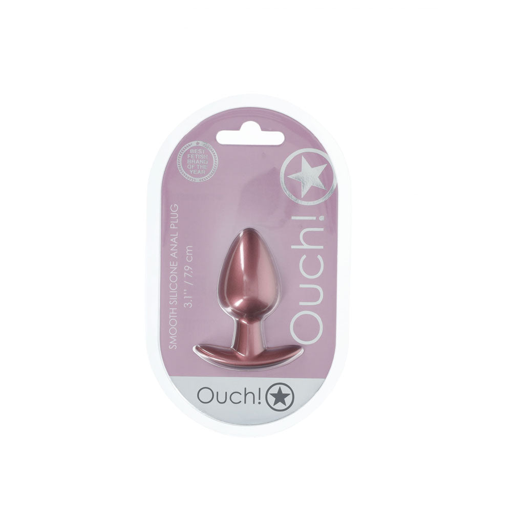 OUCH! Anal Plug - Rose Gold Medium Butt Plug - Naughty by Nature Adult Store