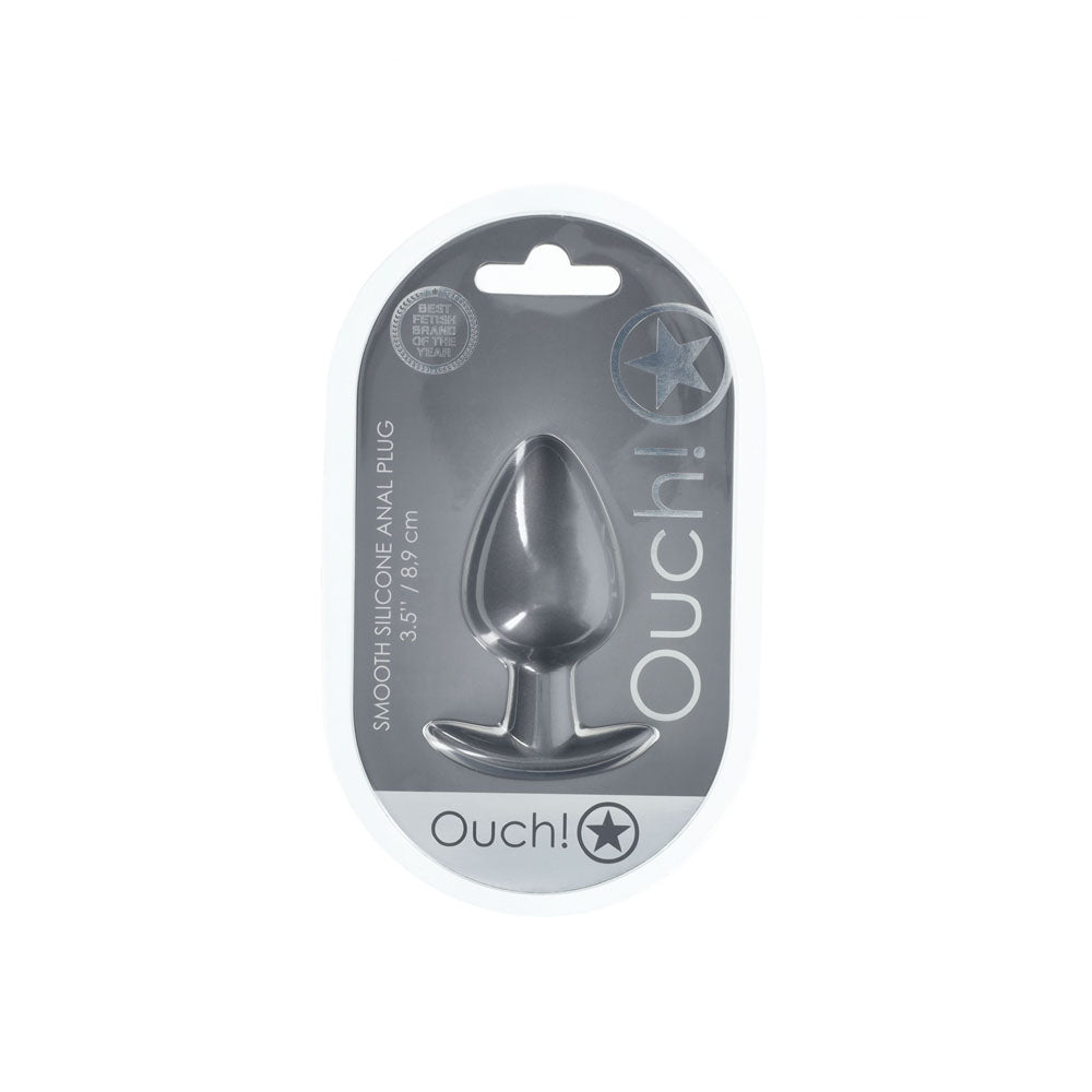 OUCH! Anal Plug - Large - Gun Metal - Naughty by Nature Adult Store