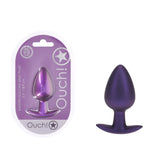 OUCH! Anal Plug - Large - Metallic Purple - Naughty by Nature Adult Store