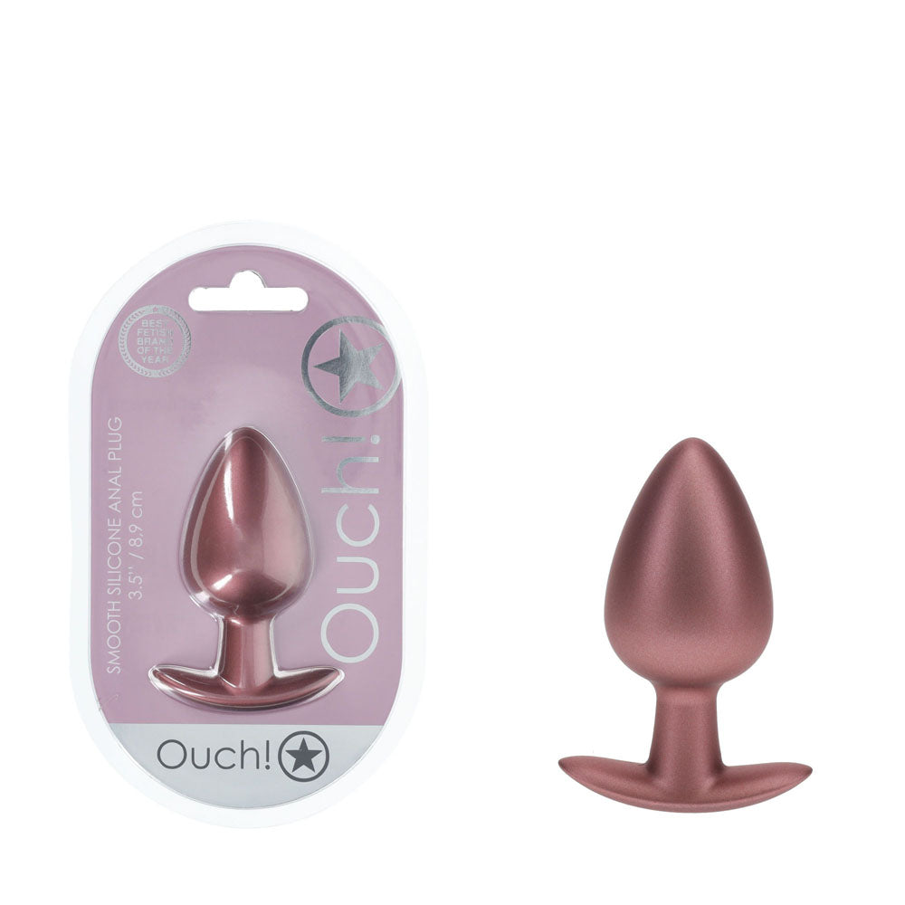 OUCH! Anal Plug - Large - Rose Gold - Naughty by Nature Adult Store