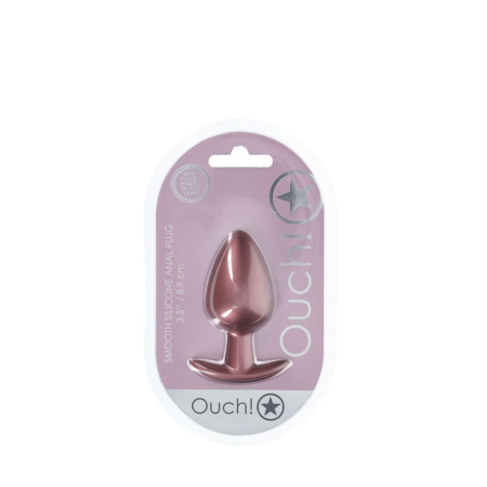 OUCH! Anal Plug - Large - Rose Gold - Naughty by Nature Adult Store