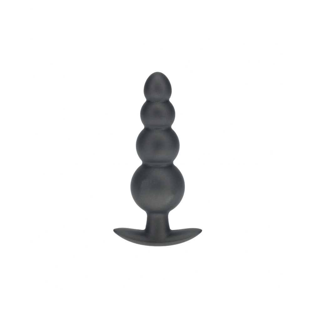 OUCH! Beaded Anal Plug - Gun Metal - Naughty by Nature Adult Store