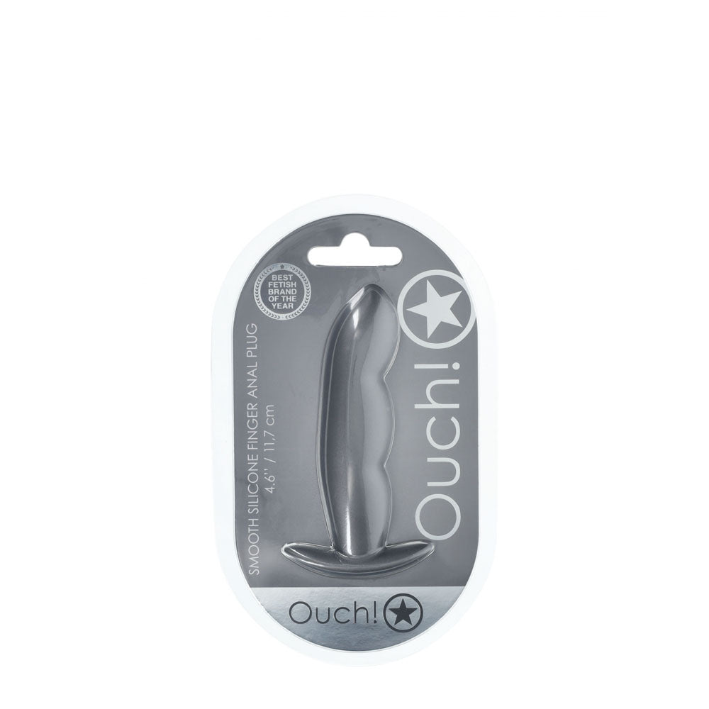 OUCH! Finger Anal Plug - Gun Metal - Naughty by Nature Adult Store