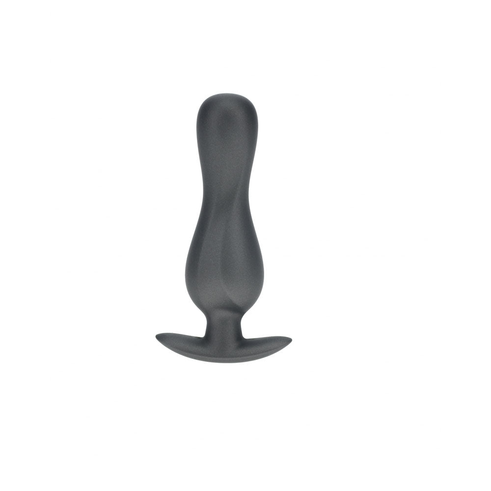 OUCH! Curvy Anal Plug - Gun Metal - Naughty by Nature Adult Store