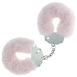 OUCH! Heavy-Duty Fluffy Cuffs - Powder Pink - Powder Pink Fluffy Restraints - Naughty by Nature Adult Store