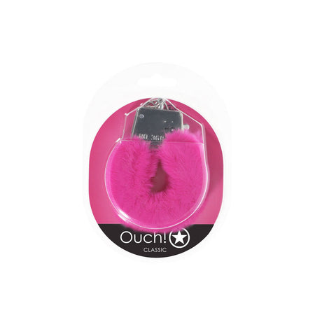 OUCH! Classic Fluffy Cuffs - Pink - Naughty by Nature Adult Store