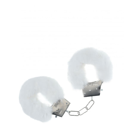 OUCH! Classic Fluffy Cuffs - White - Naughty by Nature Adult Store
