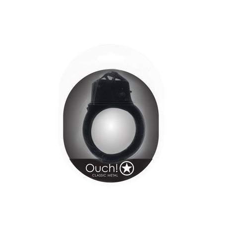 OUCH! Classic Metal Cuffs - Black - Naughty by Nature Adult Store