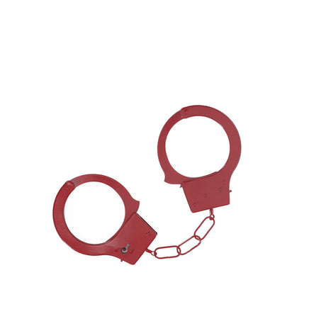 OUCH! Classic Metal Cuffs - Red - Naughty by Nature Adult Store