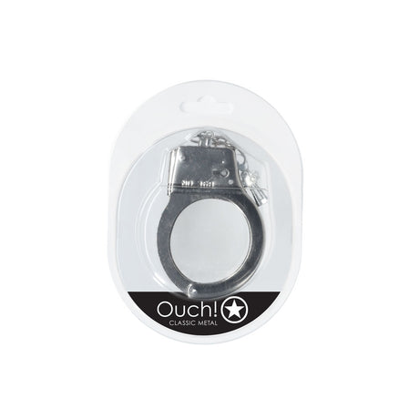 OUCH! Classic Metal Cuffs - Silver - Naughty by Nature Adult Store