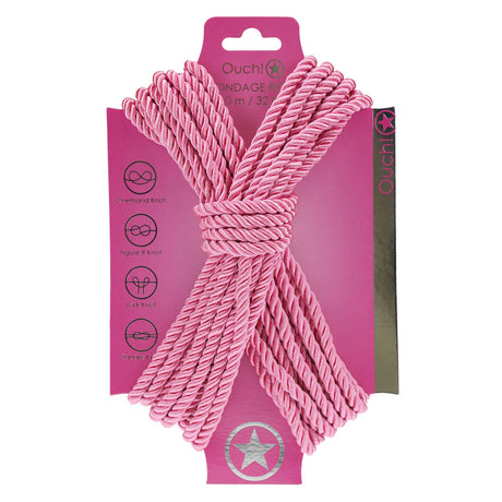 OUCH! Bondage Rope - 10 M Pink