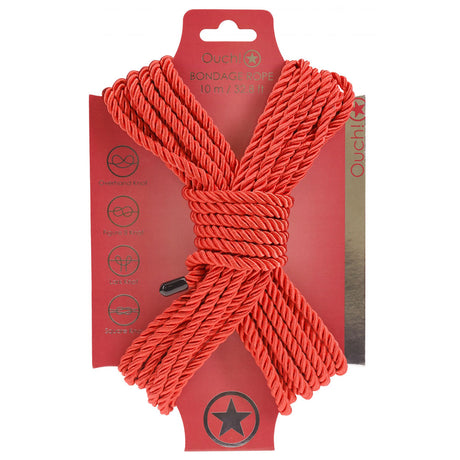 OUCH! Bondage Rope - 10 M Red