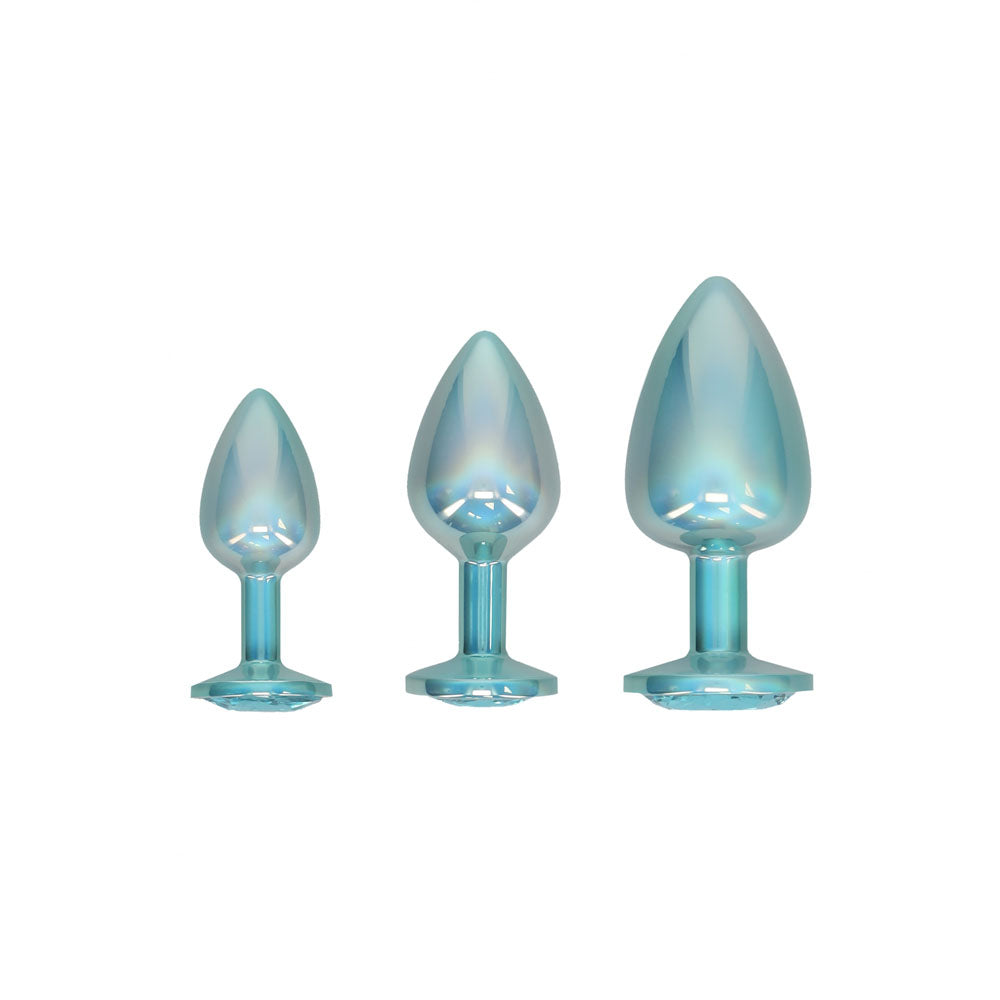 OUCH! Paris Collection - Metal Anal Plug Set - Blue