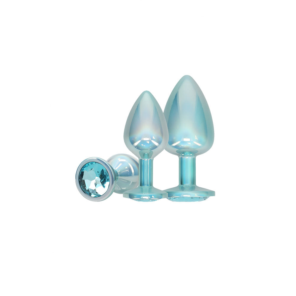 OUCH! Paris Collection - Metal Anal Plug Set - Blue