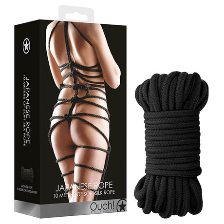 OUCH! Japanese Rope - Black - 10 metre Length - Naughty by Nature Adult Store