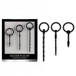 OUCH! Urethral Sounding Plug Set - Black - Set of 3 Sizes - Naughty by Nature Adult Store
