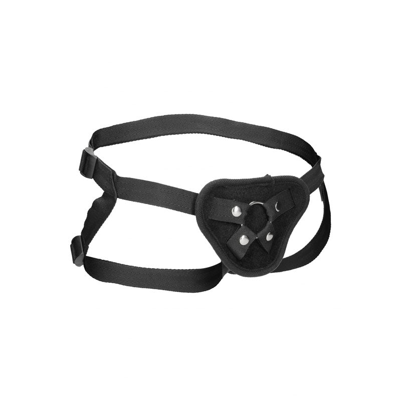 OUCH! Velvet & Velcro Adjustable Harness with O-Ring - (No Probe Included)