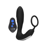 OUCH! E-stim & Vibrating Butt Plug Cock Ring