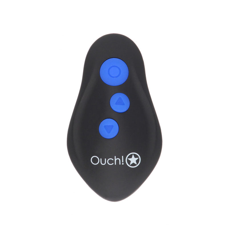 OUCH! E-stim & Vibrating Butt Plug Cock Ring