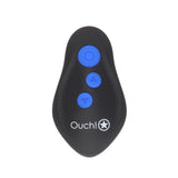 OUCH! E-stim & Vibrating Butt Plug Cock Ring