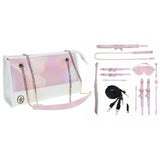 OUCH! Paris Collection - Pink Bondage Set with Bag - 8 Piece Kit