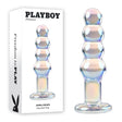 Playboy Pleasure JEWELS BEADS - Clear Glass 12 cm Anal Beads - Naughty by Nature Adult Store