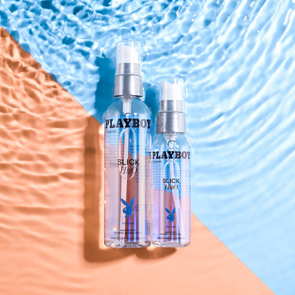 Playboy Pleasure SLICK H2O - 120 ml - Water Based Lubricant - Naughty by Nature Adult Store