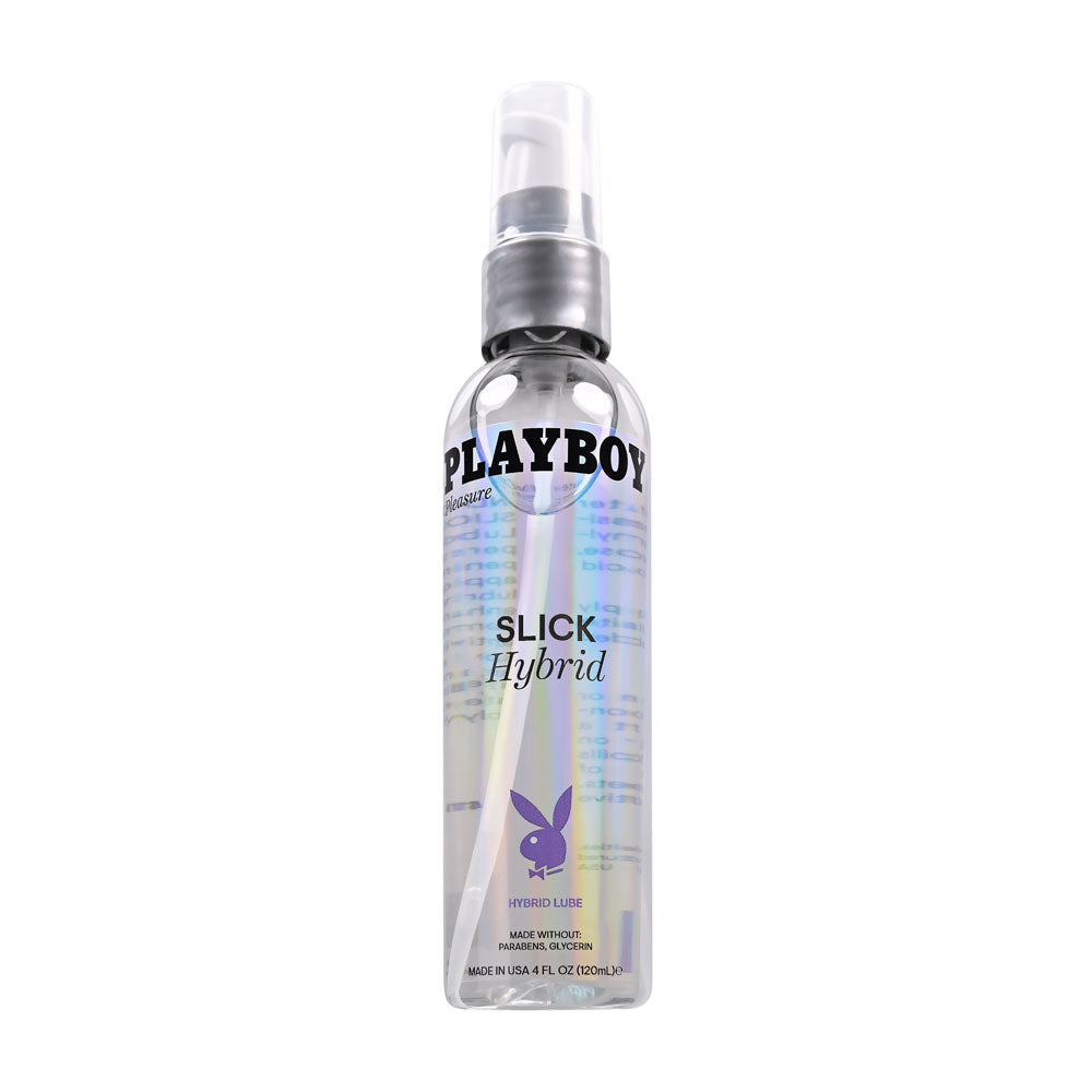 Playboy Pleasure SLICK HYBRID - 120 ml - Hybrid Lubricant - 120 ml Bottle - Naughty by Nature Adult Store