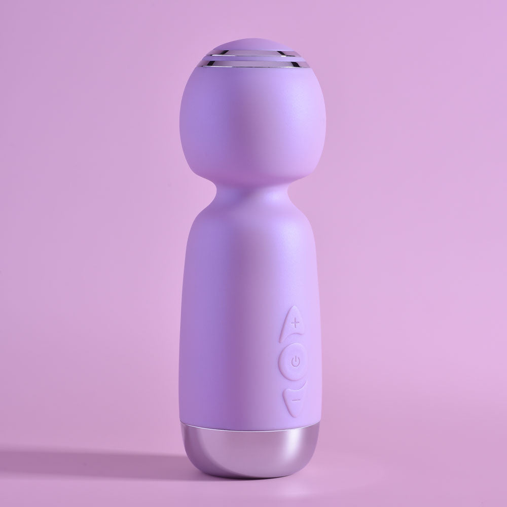 Playboy Pleasure ROYAL MINI - Rechargeable Mini Wand Vibrator - Naughty by Nature Adult Store