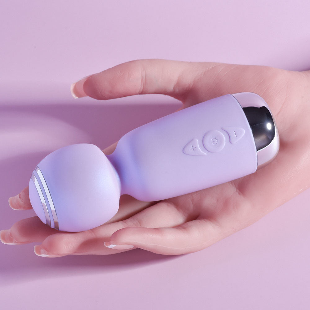 Playboy Pleasure ROYAL MINI - Rechargeable Mini Wand Vibrator - Naughty by Nature Adult Store