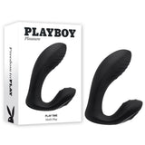 Playboy Pleasure PLAY TIME - Black 12.7 cm USB Rechargeable Vibrator - Naughty by Nature Adult Store