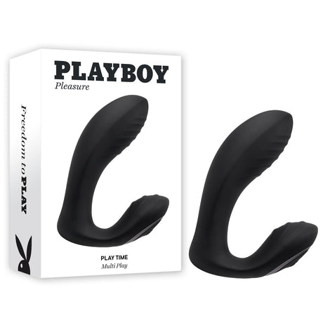 Playboy Pleasure PLAY TIME - Black 12.7 cm USB Rechargeable Vibrator - Naughty by Nature Adult Store