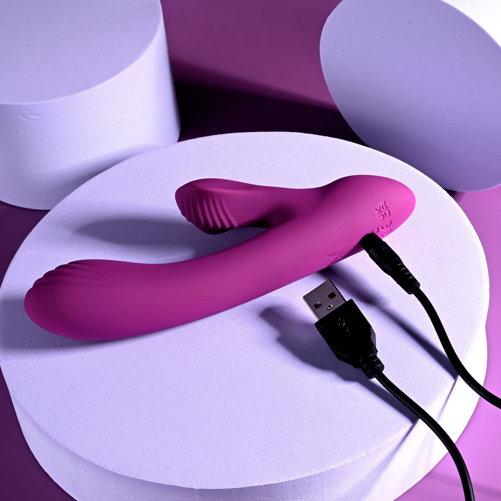 Playboy Pleasure BITTY BUNNY - Purple 14.7 cm USB Rechargeable Rabbit Vibrator - Naughty by Nature Adult Store