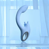 Playboy Pleasure SAPPHIRE SKY Vibrator with Double Tongue Stimulator
