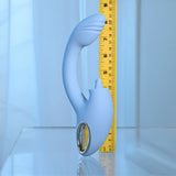 Playboy Pleasure SAPPHIRE SKY Vibrator with Double Tongue Stimulator