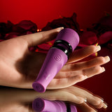 Playboy Pleasure MIC DROP - Purple 11.4 cm USB Rechargeable Vibrating Mini Massage Wand - Naughty by Nature Adult Store