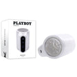 Playboy Pleasure SPIN DOCTOR - White USB Rechargeable Vibrating & Spinning Stroker - Naughty by Nature Adult Store