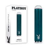 Playboy Pleasure EMERALD - USB Rechargeable Glass Tipped Bullet - Naughty by Nature Adult Store