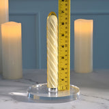 Playboy Pleasure TWIST OF FATE - Yellow Glass Rechargeable Vibrator - Naughty by Nature Adult Store