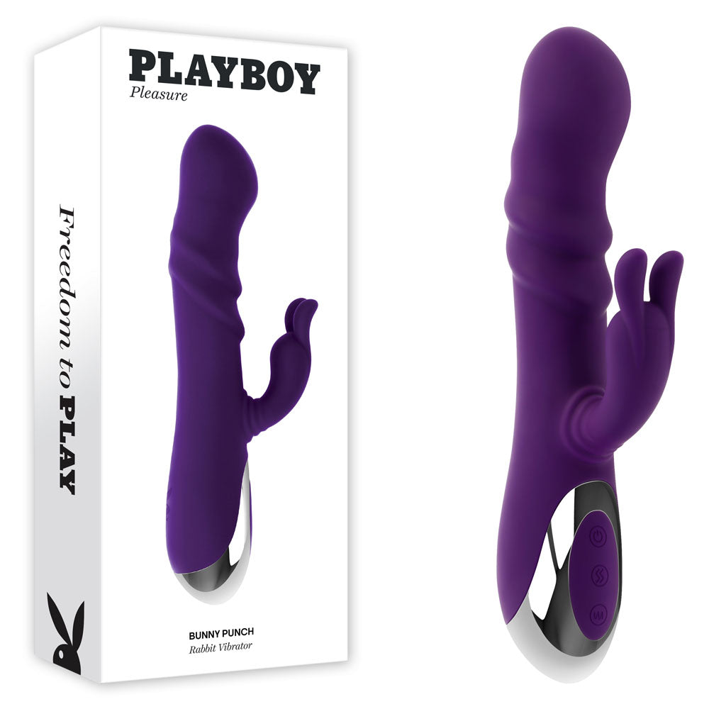 Playboy Pleasure BUNNY PUNCH - Twirling Rabbit Vibrator