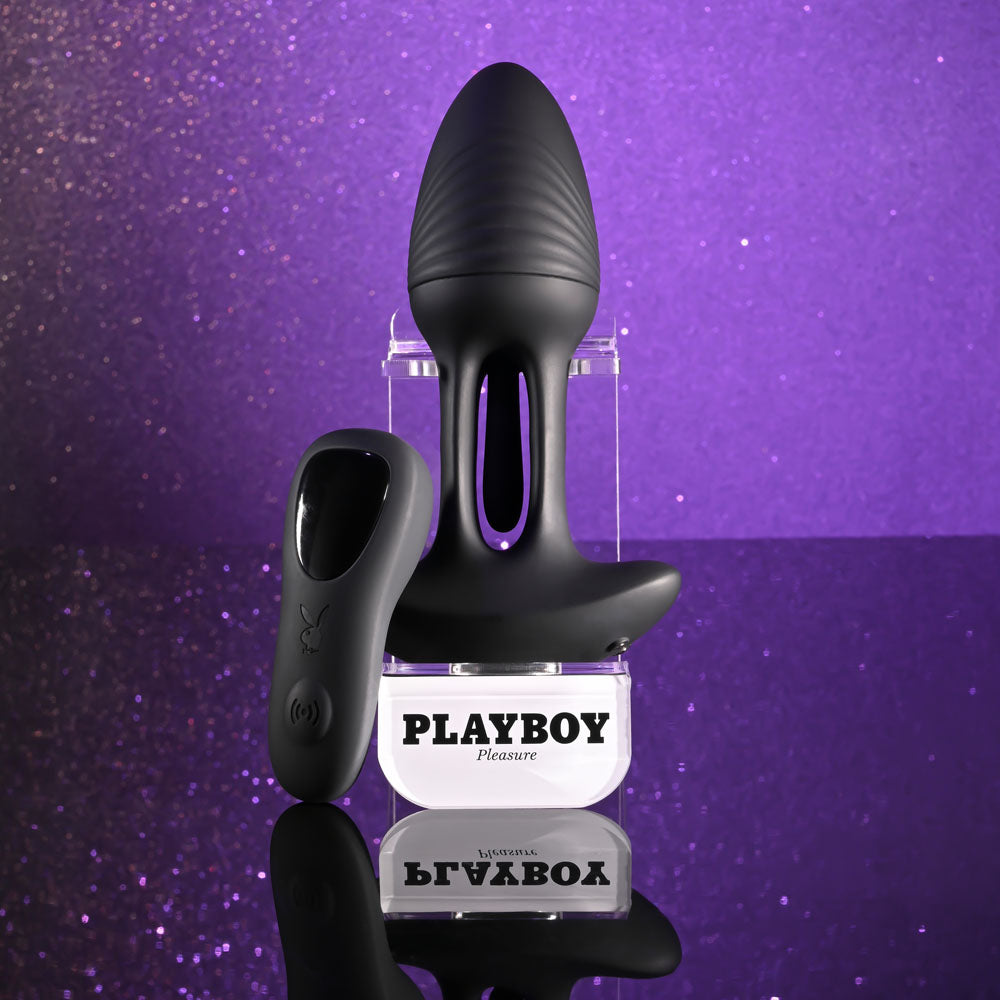 Playboy Pleasure Rim Shot Vibrating Butt Plug 11.4 cm
